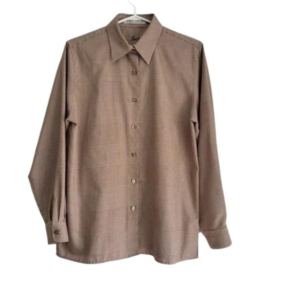 Foxcroft Tops - Foxcroft wrinkle free cotton blend button down long sleeve shirt size 8